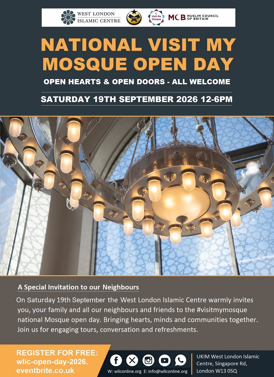 WLIC Visit My Mosque Open Day Sat 19th Sep 26